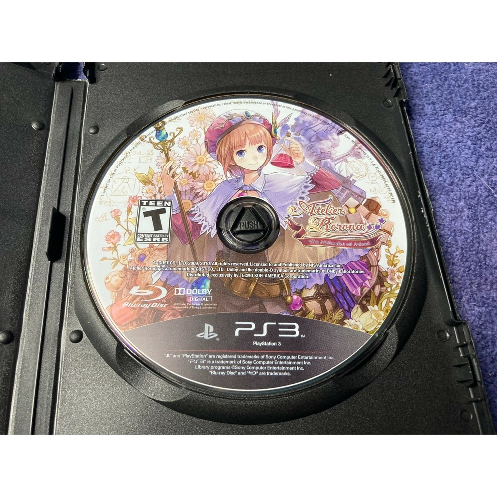 Atelier Rorona The Alchemist of Arland PlayStation 3 2010 Disc Only Tested RPG